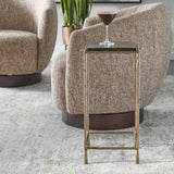 Ovard Accent Table, Antique Gold