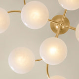 Bayberry 12 Light Semi Flush, Vintage Gold Leaf