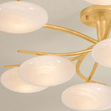 Bayberry 12 Light Semi Flush, Vintage Gold Leaf
