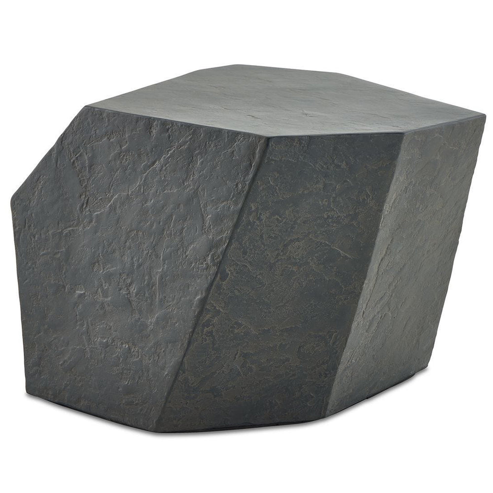 Parra Side Table, Slate-Furniture - Accent Tables-High Fashion Home
