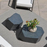 Parra Indoor-Outdoor Coffee Table, Slate-Furniture - Accent Tables-High Fashion Home