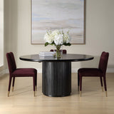 Hersch Dining Table, Black-Furniture - Dining-High Fashion Home