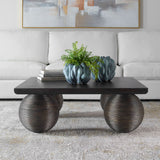 Kasson Coffee Table, Distressed Black