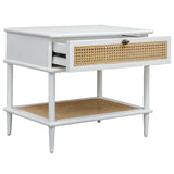 Coast Side Table, White-Furniture - Accent Tables-High Fashion Home