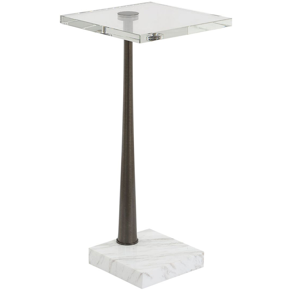 Pelton Drink Table, Clear-Furniture - Accent Tables-High Fashion Home