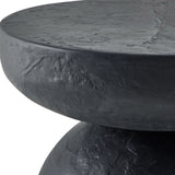 Hurlee Accent Table, Black Slate-Furniture - Accent Tables-High Fashion Home