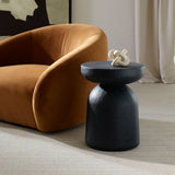Hurlee Accent Table, Black Slate-Furniture - Accent Tables-High Fashion Home