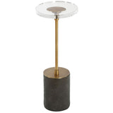 Kaufman Accent Table, Black/Gold