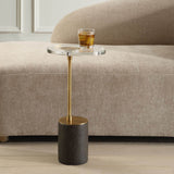Kaufman Accent Table, Black/Gold