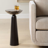 Hastings Accent Table, Dark Bronze-Furniture - Accent Tables-High Fashion Home