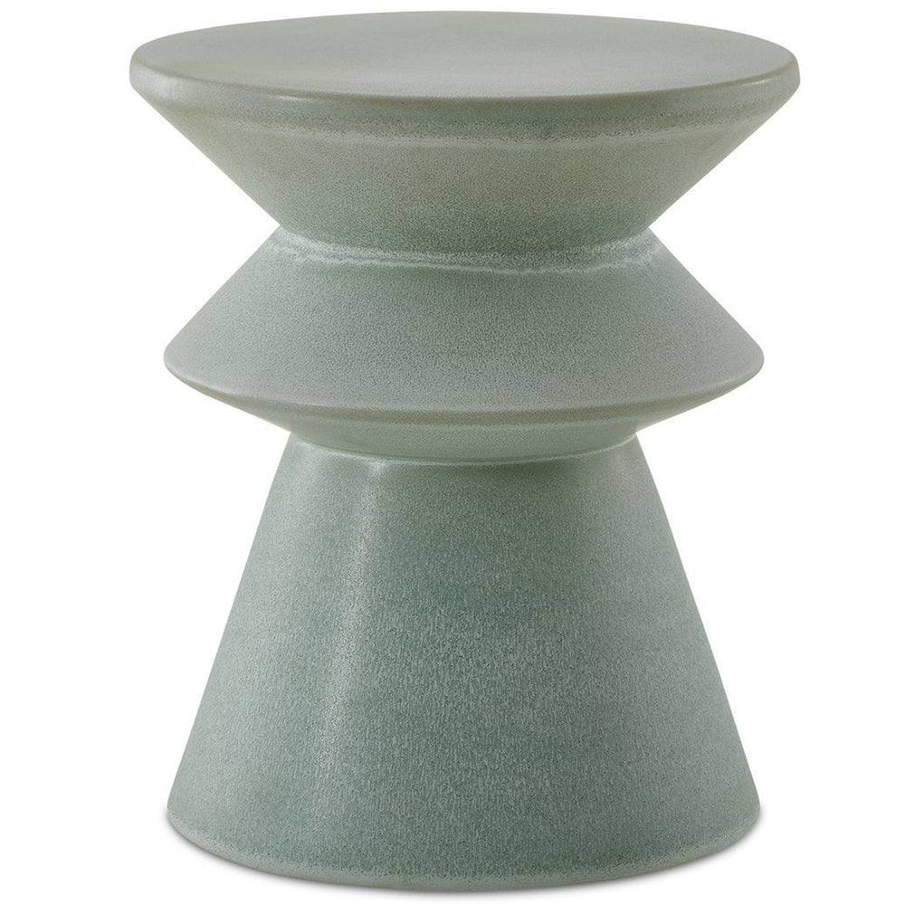 Imogene Garden Stool, Seafoam Green