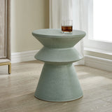 Imogene Garden Stool, Seafoam Green