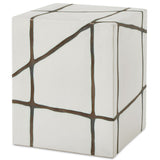 Rocklyn Garden Stool, White-Furniture - Accent Tables-High Fashion Home