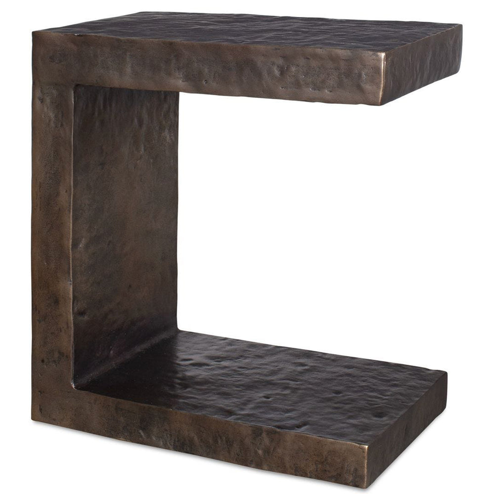 Obra Side Table, Dark Bronze-Furniture - Accent Tables-High Fashion Home