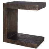 Obra Side Table, Dark Bronze-Furniture - Accent Tables-High Fashion Home
