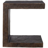 Obra Side Table, Dark Bronze-Furniture - Accent Tables-High Fashion Home
