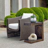 Obra Side Table, Dark Bronze-Furniture - Accent Tables-High Fashion Home