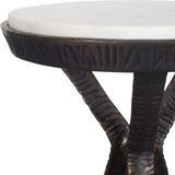 Tilton Accent Table, Dark Bronze-Furniture - Accent Tables-High Fashion Home