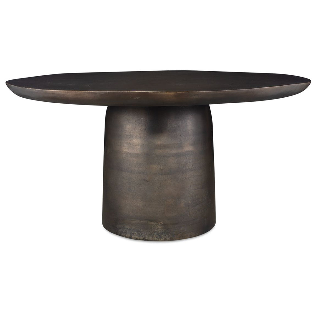 Madrone Dining Table, Golden Dark Bronze-Furniture - Dining-High Fashion Home