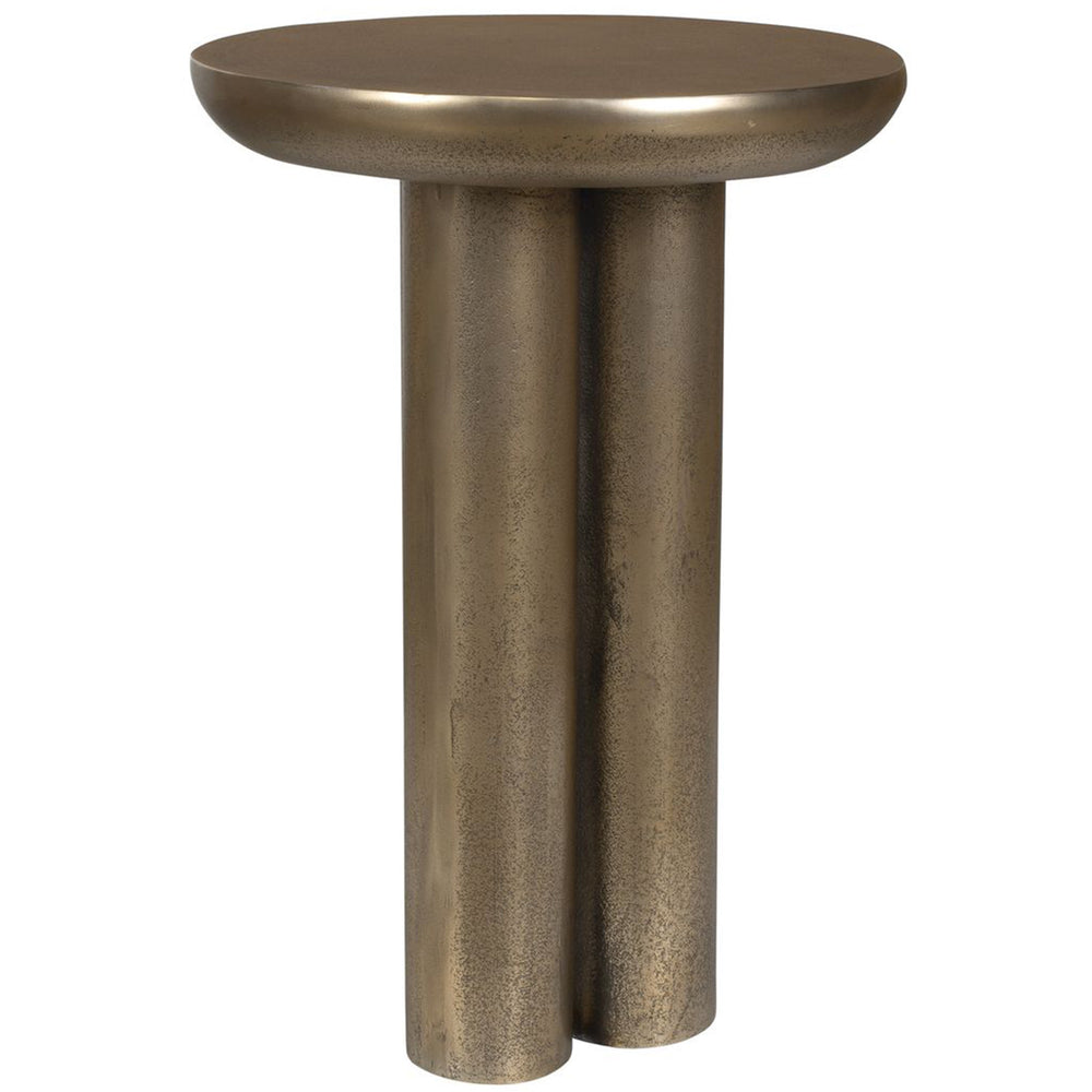 Thorp Accent Table, Antique Brass