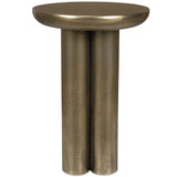 Thorp Accent Table, Antique Brass