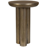 Thorp Accent Table, Antique Brass