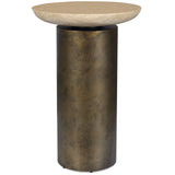 Oslo Indoor-Outdoor Accent Table, Brass