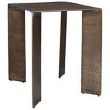 Reade Accent Table, Antique Brass-Furniture - Accent Tables-High Fashion Home
