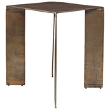 Reade Accent Table, Antique Brass-Furniture - Accent Tables-High Fashion Home