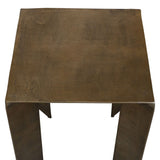 Reade Accent Table, Antique Brass-Furniture - Accent Tables-High Fashion Home