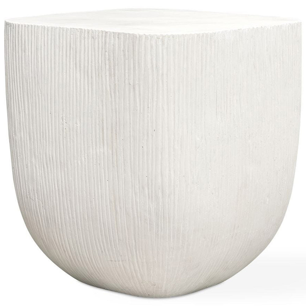 Alma Side Table, Limestone