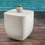 Alma Side Table, Limestone