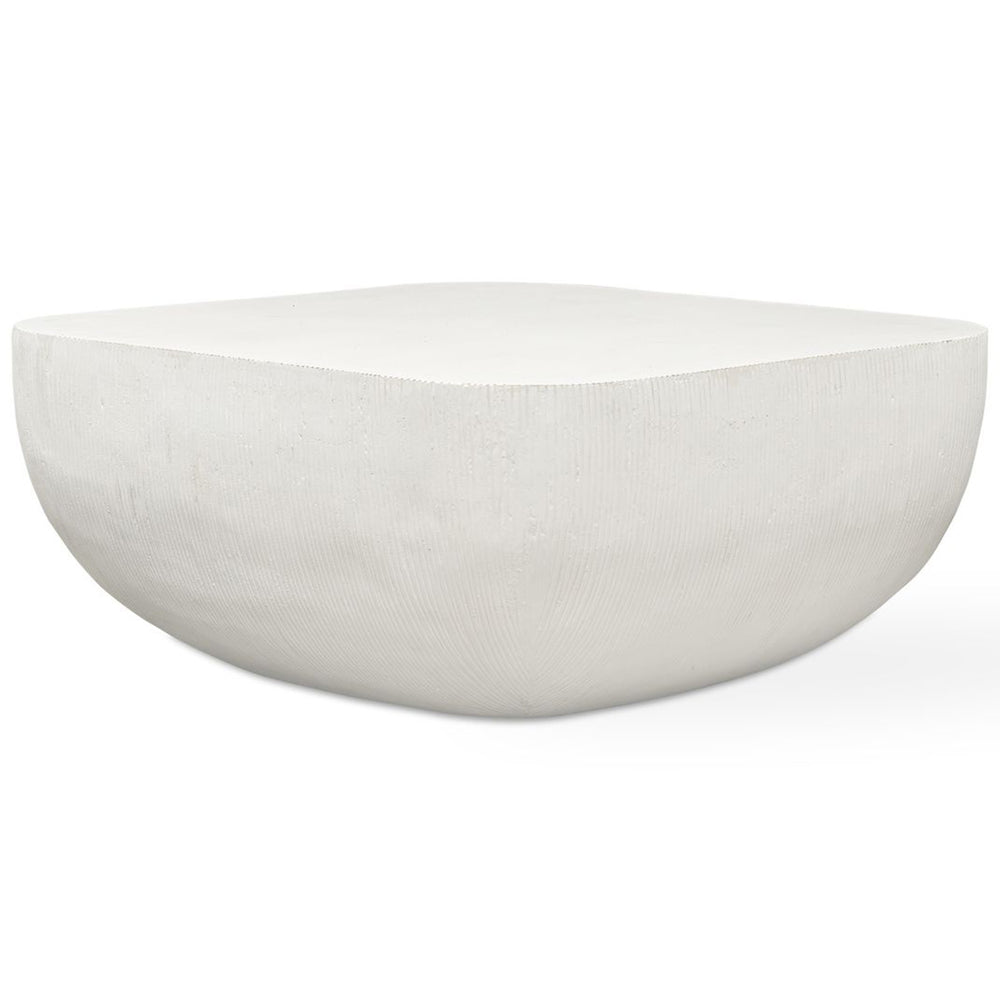 Alma Coffee Table, Warm Limestone-Furniture - Accent Tables-High Fashion Home