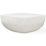 Alma Coffee Table, Warm Limestone-Furniture - Accent Tables-High Fashion Home