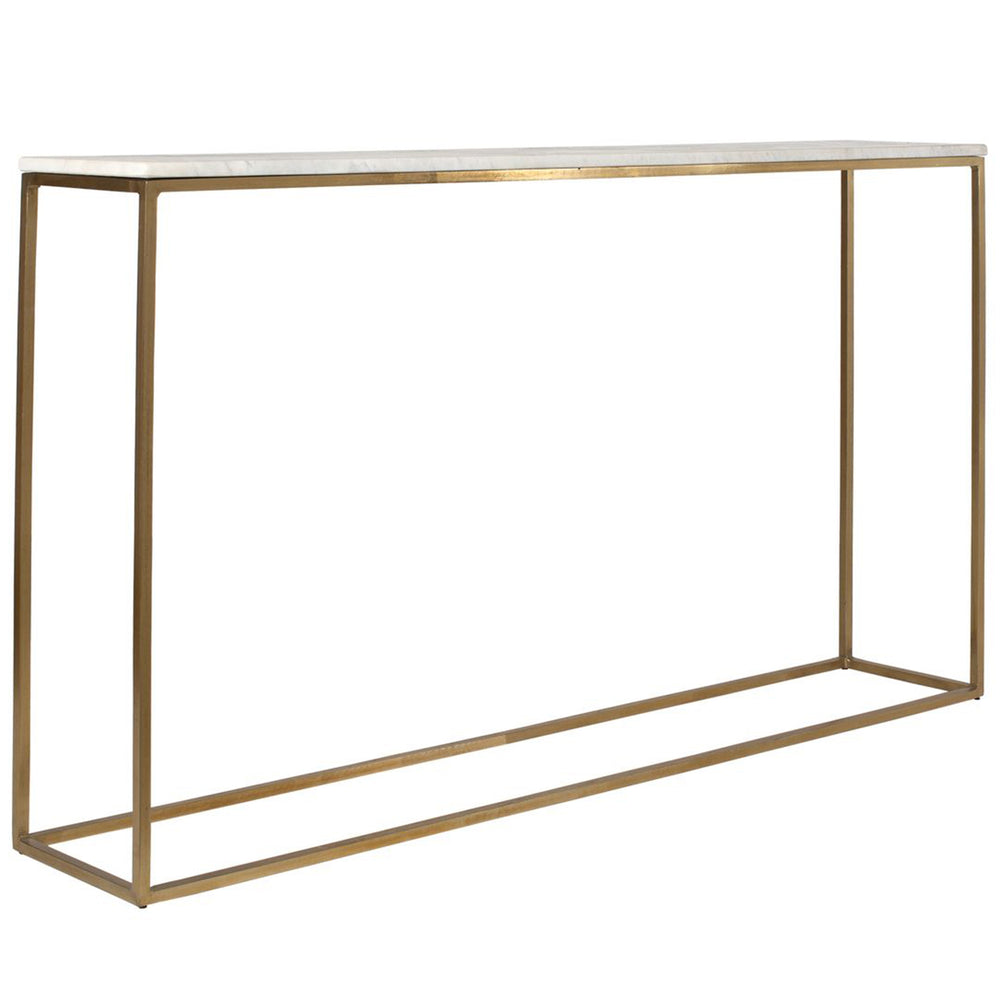 Redmond Console Table, Brass-Furniture - Accent Tables-High Fashion Home