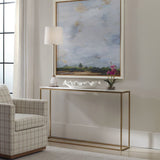 Redmond Console Table, Brass-Furniture - Accent Tables-High Fashion Home