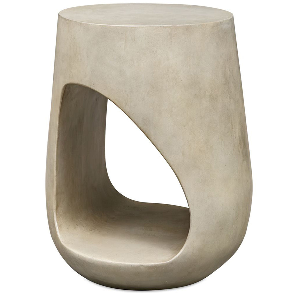 Lithos Accent Table, Warm Gray