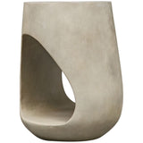 Lithos Accent Table, Warm Gray