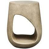 Lithos Accent Table, Warm Gray