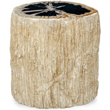Arco Accent Table, Warm White-Furniture - Accent Tables-High Fashion Home