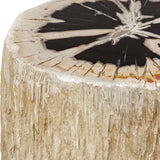 Arco Accent Table, Warm White-Furniture - Accent Tables-High Fashion Home