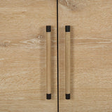 Evanston 4 Door Cabinet, Natural-Furniture - Storage-High Fashion Home