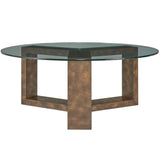 Ignis Coffee Table, Mappa Burl-Furniture - Accent Tables-High Fashion Home
