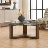 Ignis Coffee Table, Mappa Burl-Furniture - Accent Tables-High Fashion Home
