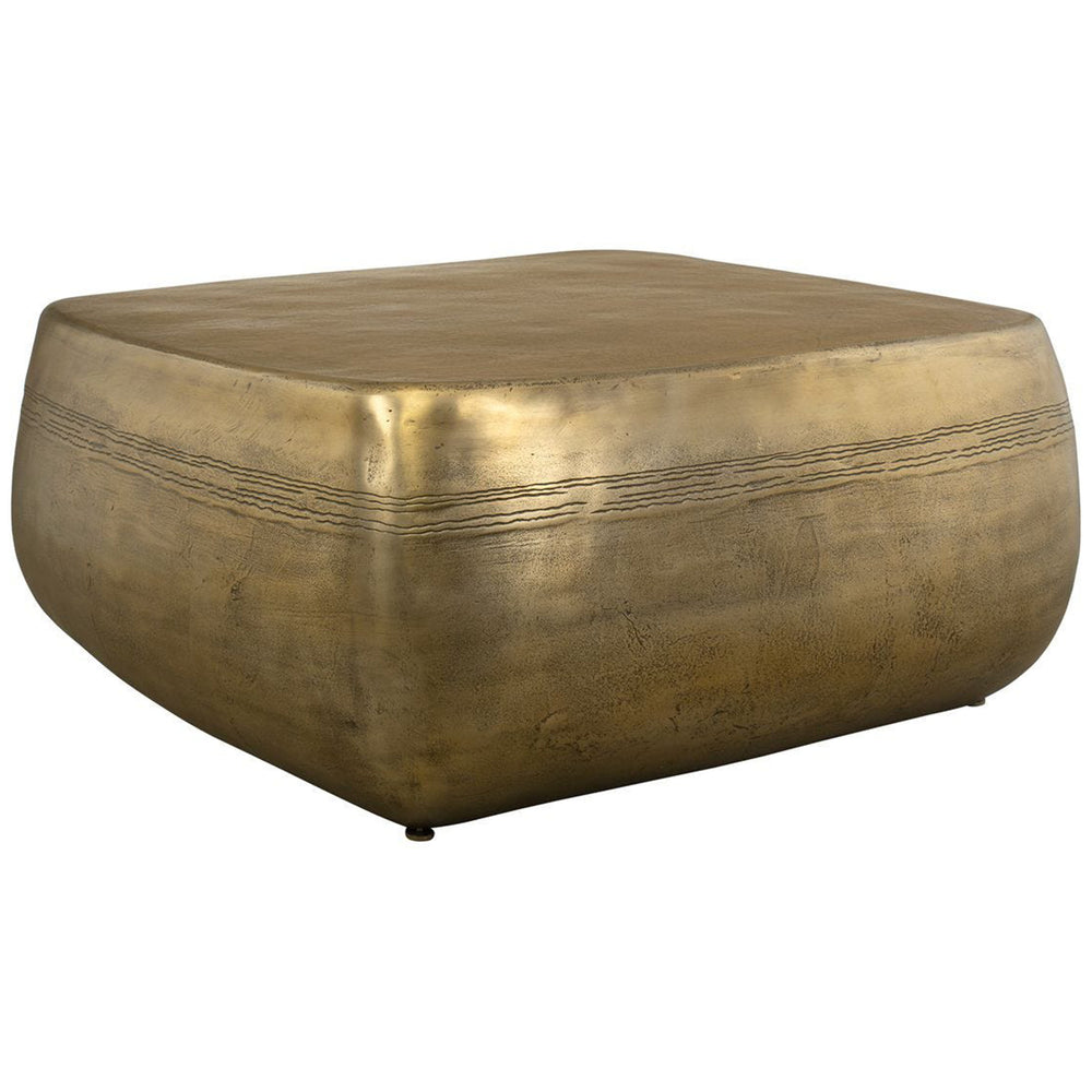 Saguaro Coffee Table, Aged Brass-Furniture - Accent Tables-High Fashion Home