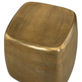Saguaro Side Table, Aged Brass-Furniture - Accent Tables-High Fashion Home