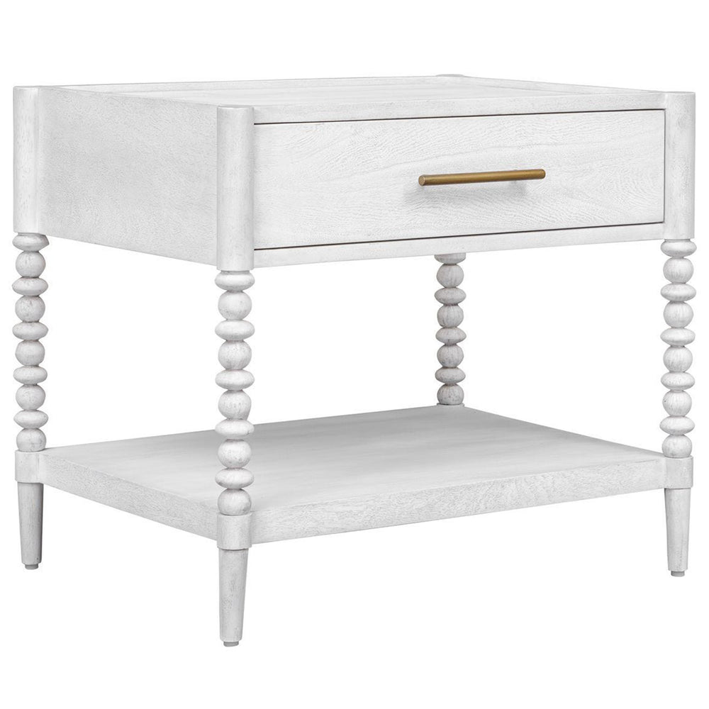 Bales Side Table, Off-White-Furniture - Accent Tables-High Fashion Home