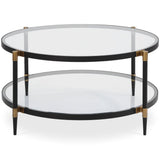 Chadid Coffee Table, Black-Furniture - Accent Tables-High Fashion Home