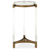 Pereira Accent Table, Clear/Bronze