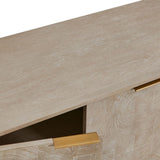 Maeva 3 Door Cabinet, Light Natural-Furniture - Storage-High Fashion Home